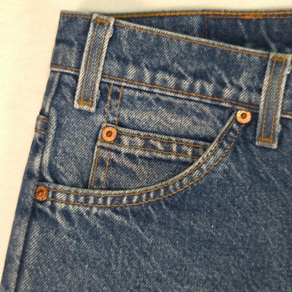 Vtg Levi's 90's 517 Orange Tab Bootcut Made in USA Jeans 36x32 (34×32) Blue 1996 - Picture 10 of 16
